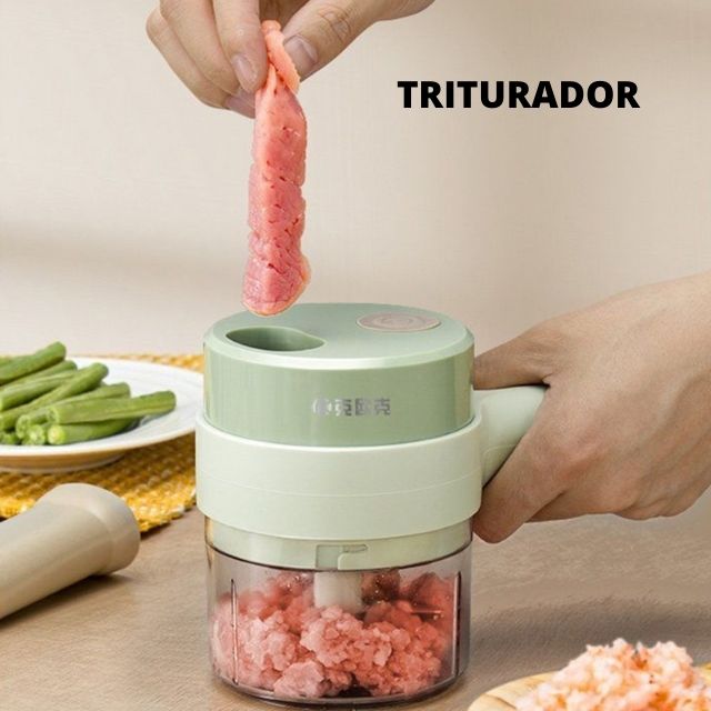 Multi Processador e Triturador de Alimentos Elétrico 3 em 1 - CortaMix