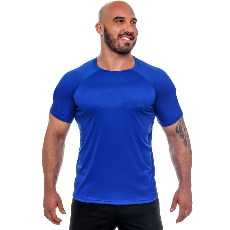 Camiseta masculina  Dry Fit Lisa Original Musculação, Crossfit