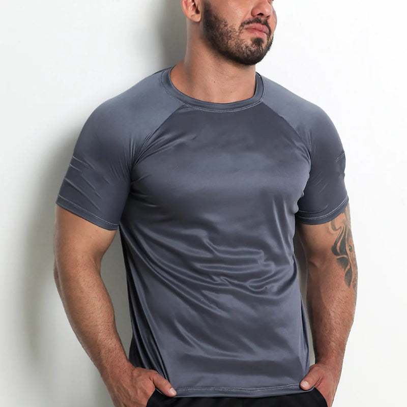 Camiseta masculina  Dry Fit Lisa Original Musculação, Crossfit