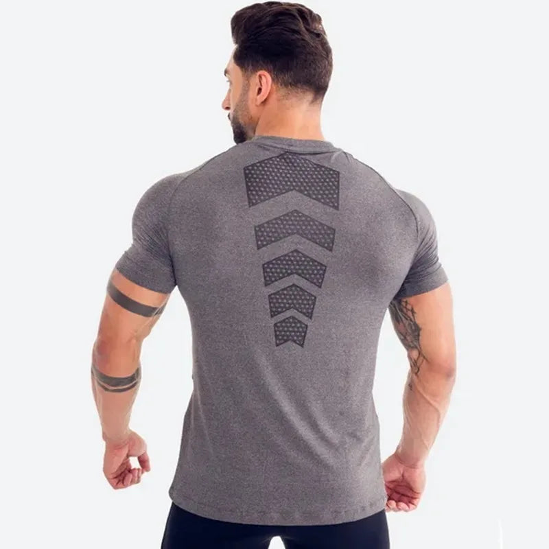 Camiseta fitness de secagem rápida crossfit & musculação