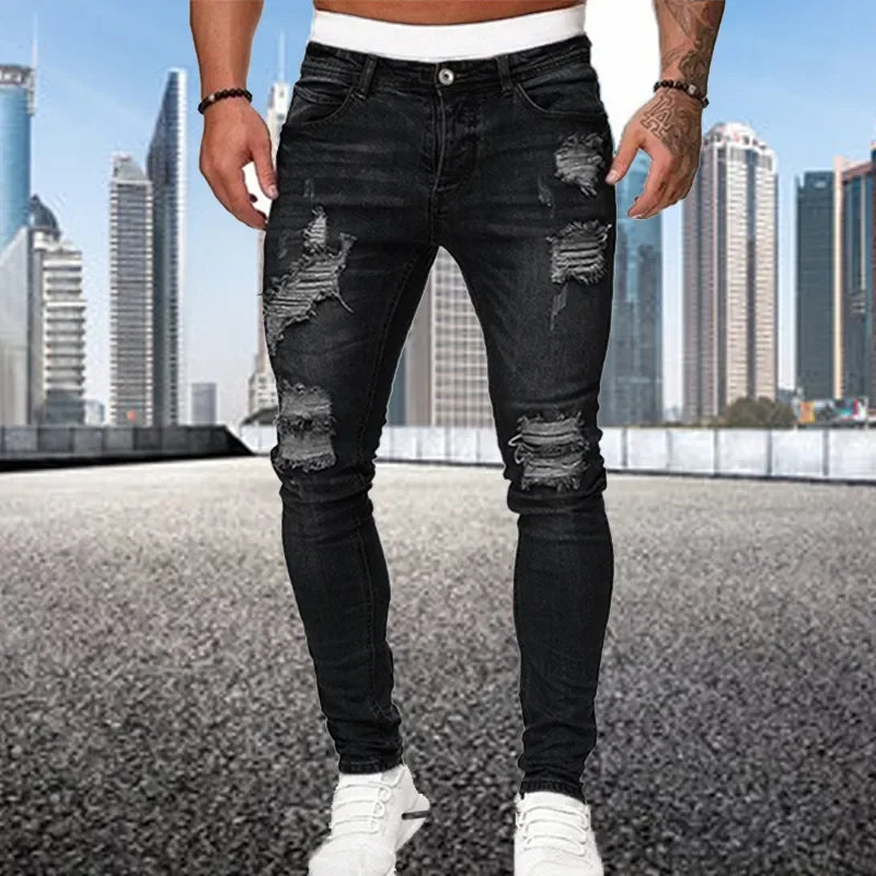 Calça jeans masculina de alta qualidade