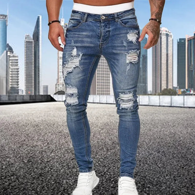 Calça jeans masculina de alta qualidade