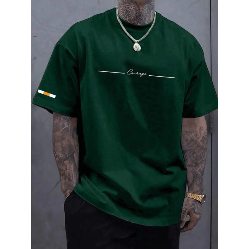 Camisa masculina Oversized padrão gringo